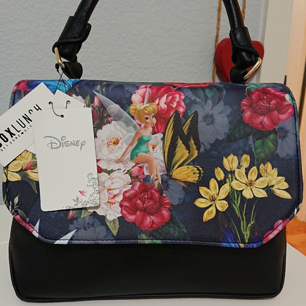 Disney Loungefly Floral Tinkerbell crossbody